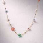 Multi colour flower chain